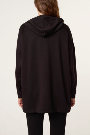 Oversized Zip Through Hoodie