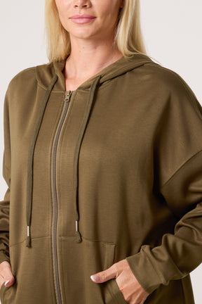 Oversized Zip Through Hoodie
