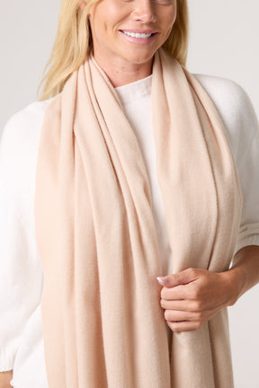 Soft Knit Plain Tassel Scarf