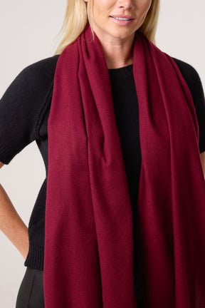 Soft Knit Plain Tassel Scarf