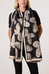 Reversible Butterfly Print Scarf