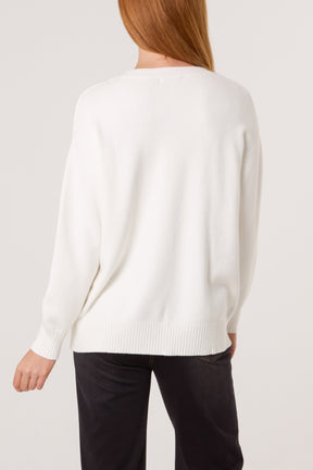 Argyle Stitch Detail Jumper
