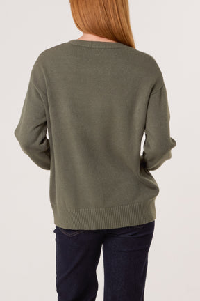 Argyle Stitch Detail Jumper