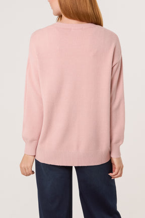 Argyle Stitch Detail Jumper