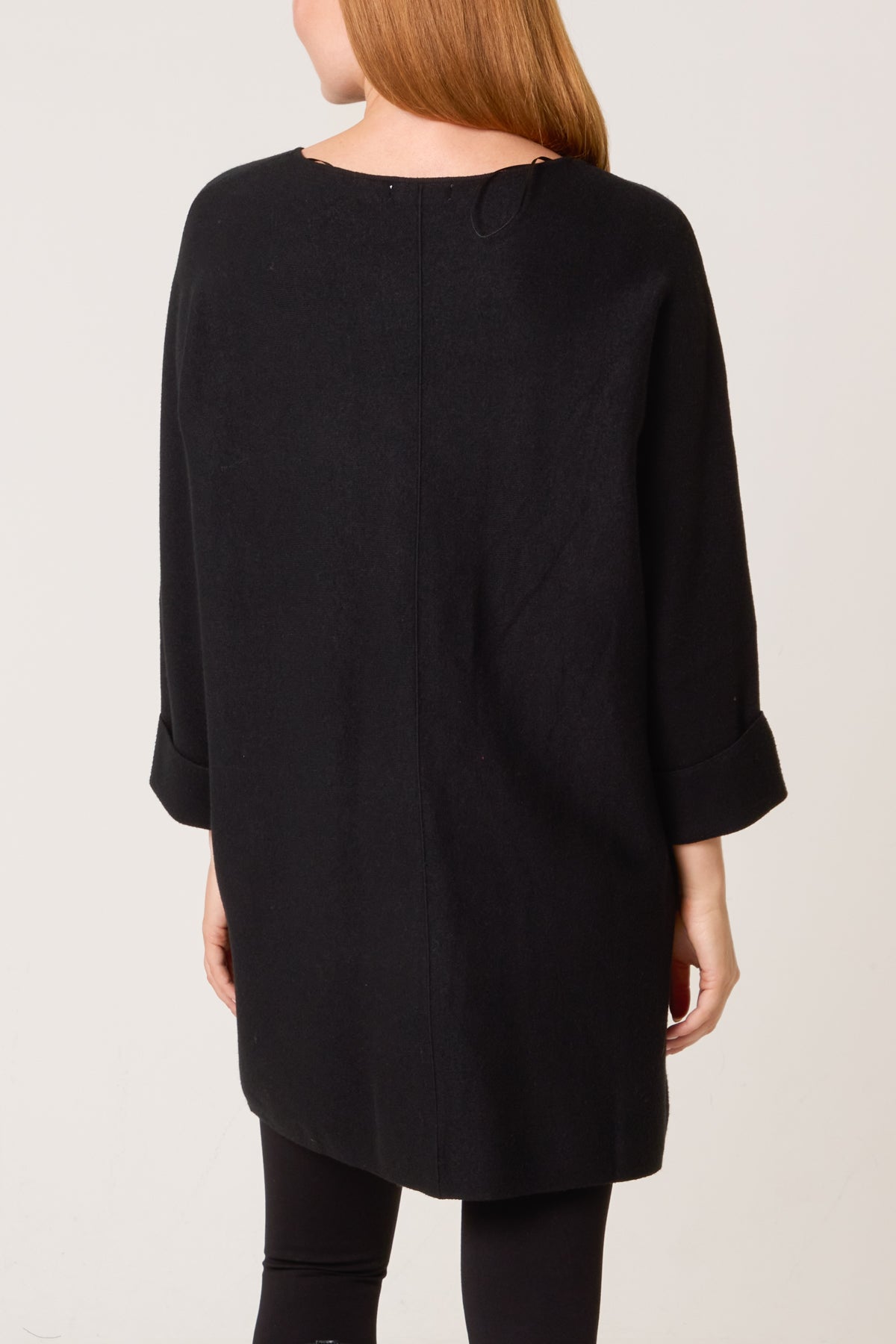 Front Seam Gold Button Pocket Tunic