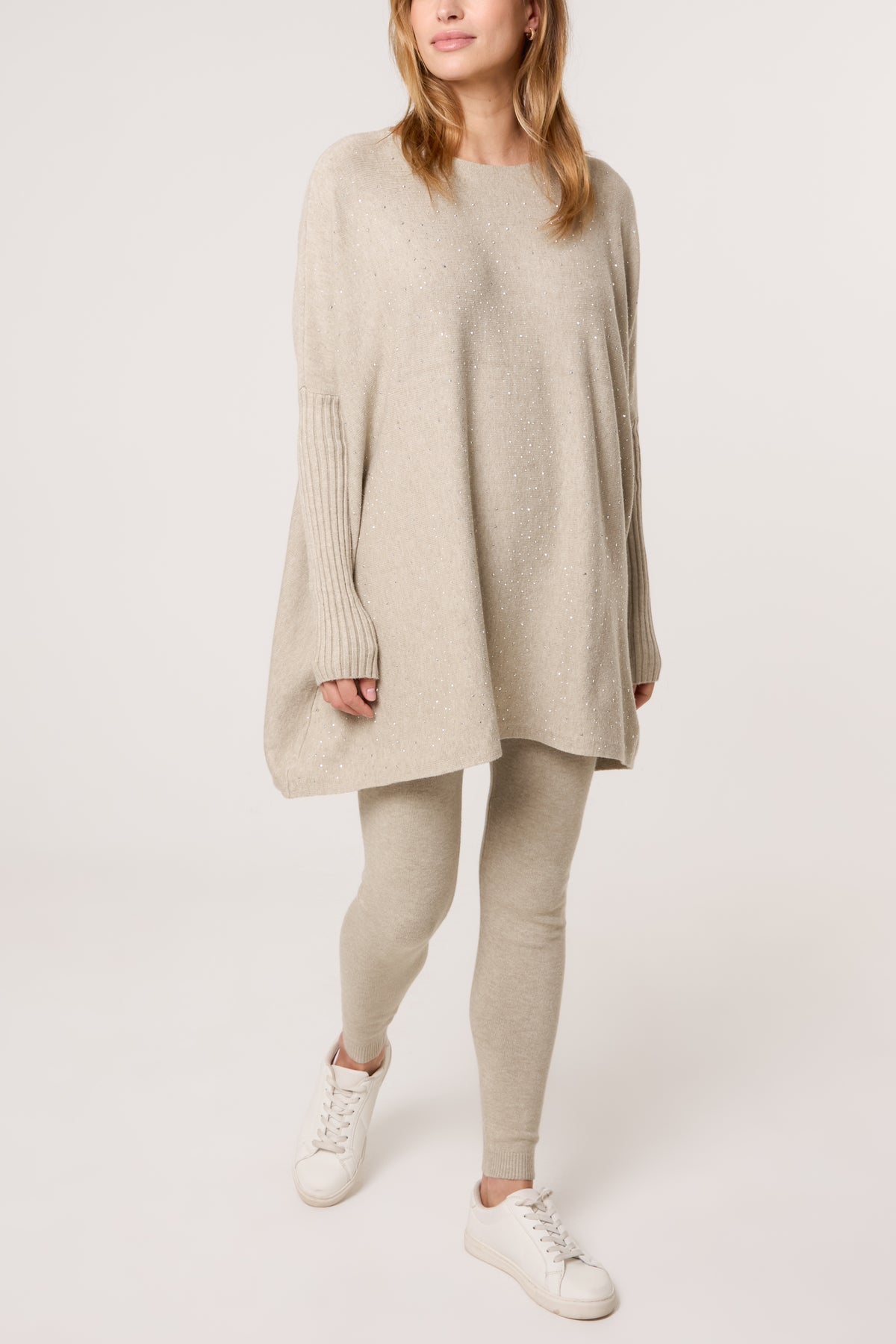 Scattered Embellished Jumper & Leggings Knit Co-Ord