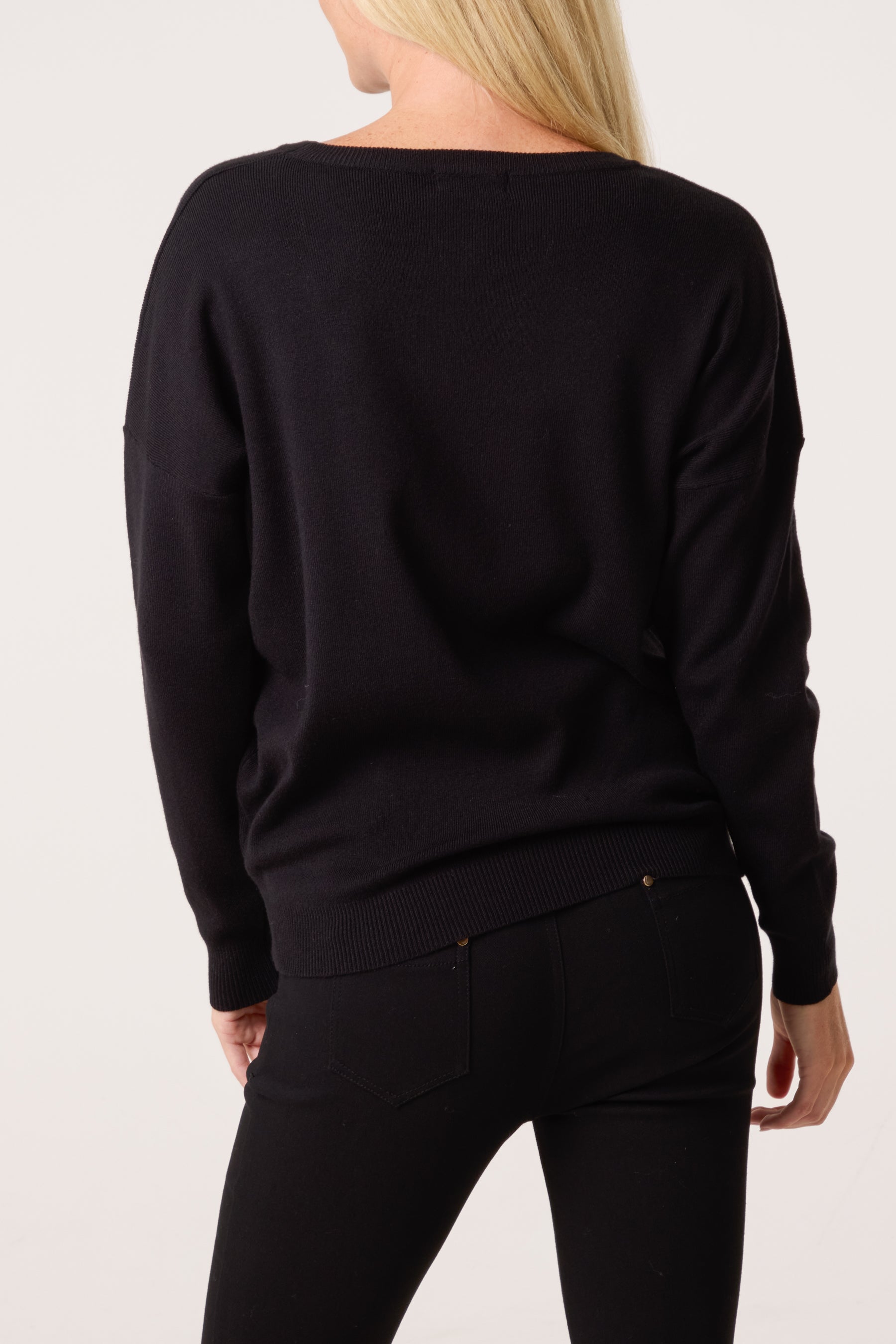 Crew Neck Fine Knit Jumper