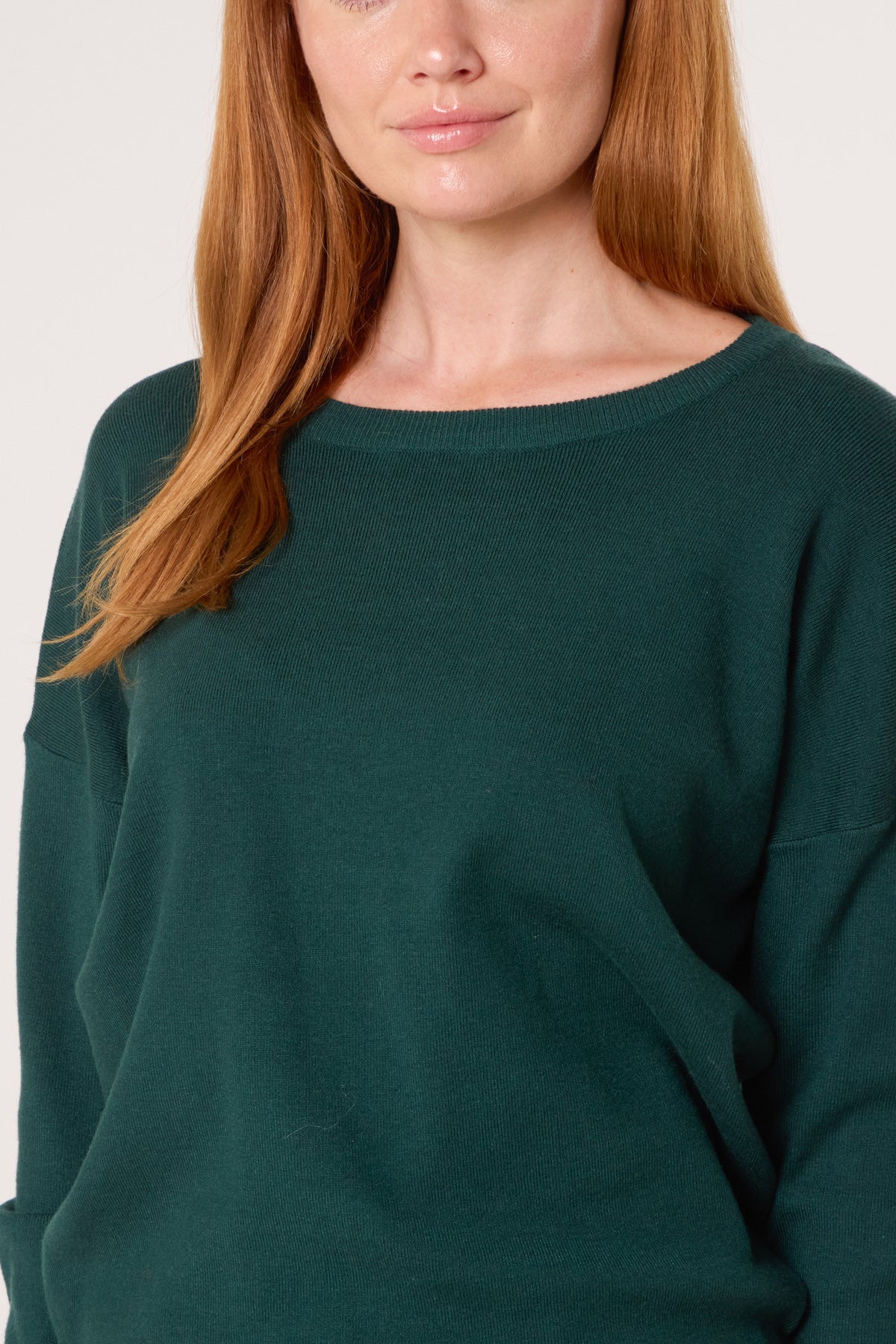 Crew Neck Fine Knit Jumper