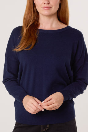 Crew Neck Fine Knit Jumper