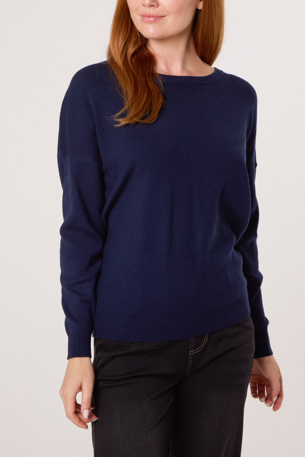 Crew Neck Fine Knit Jumper