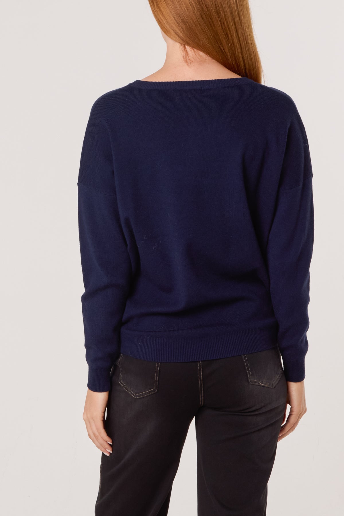 Crew Neck Fine Knit Jumper