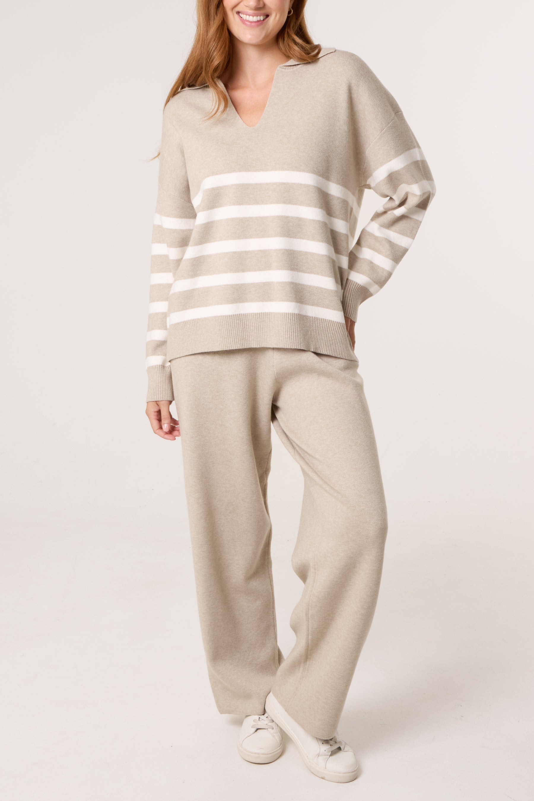 Striped Knitted Set
