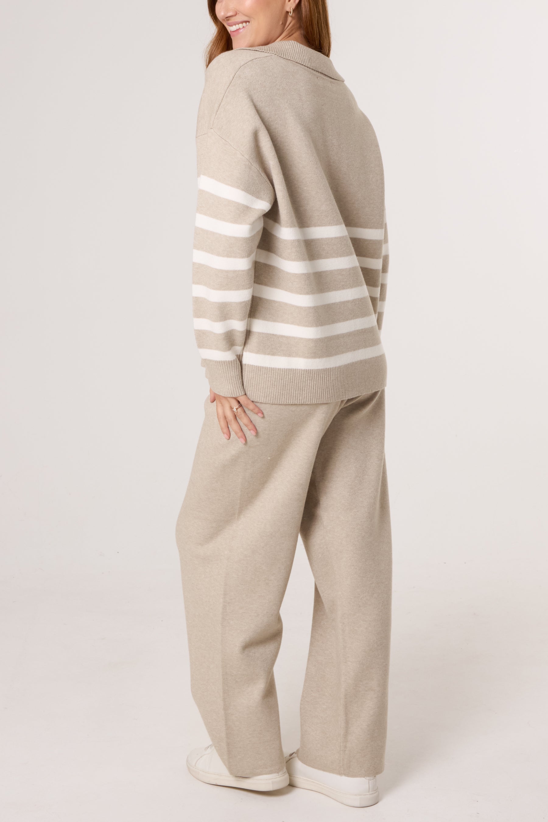 Striped Knitted Set