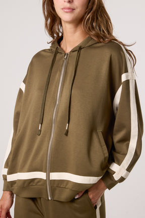 Contrast Stripe Hoodie & Jogger Set