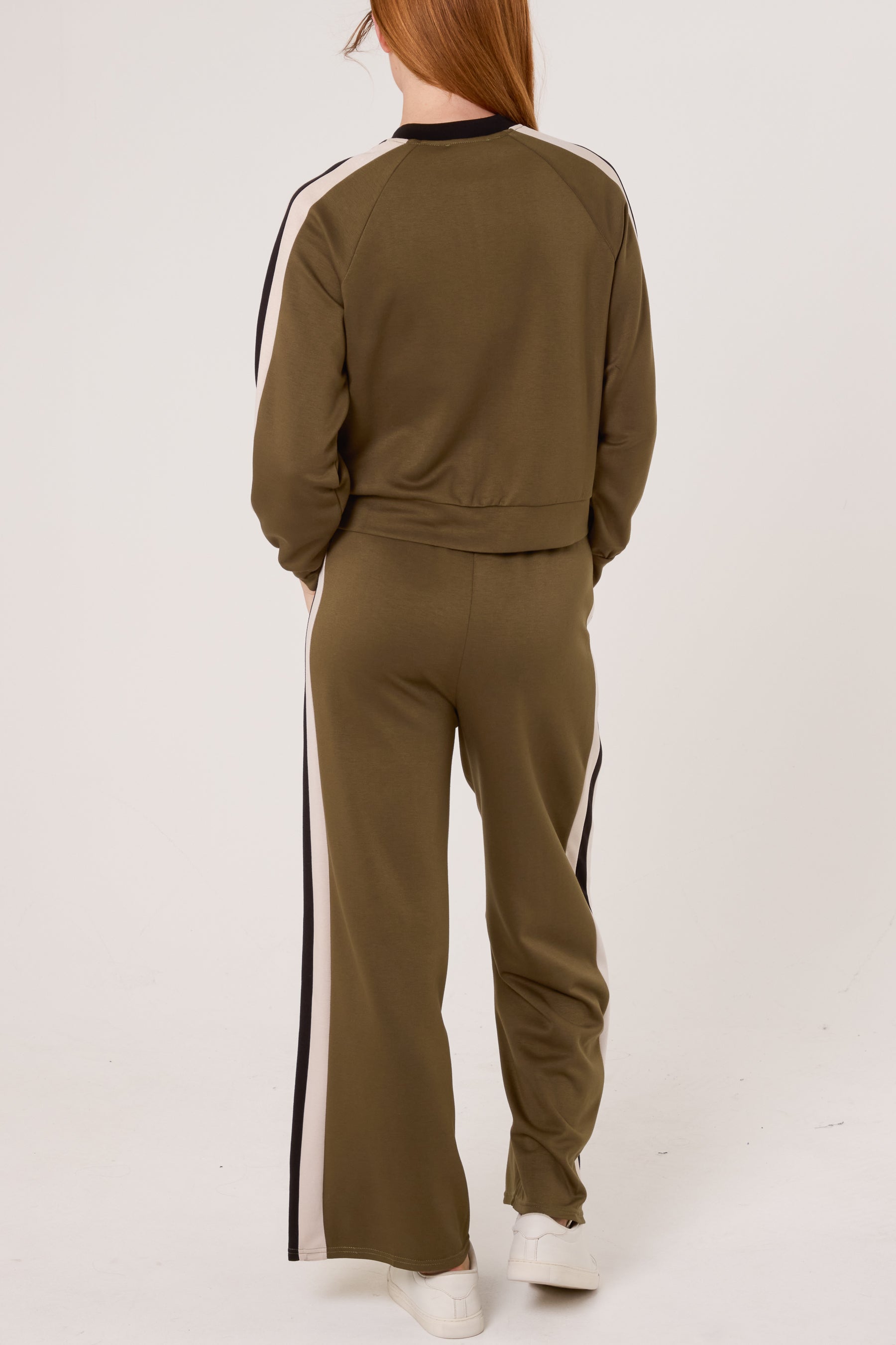 Stripe Bomber Jacket & Jogger Trouser Set