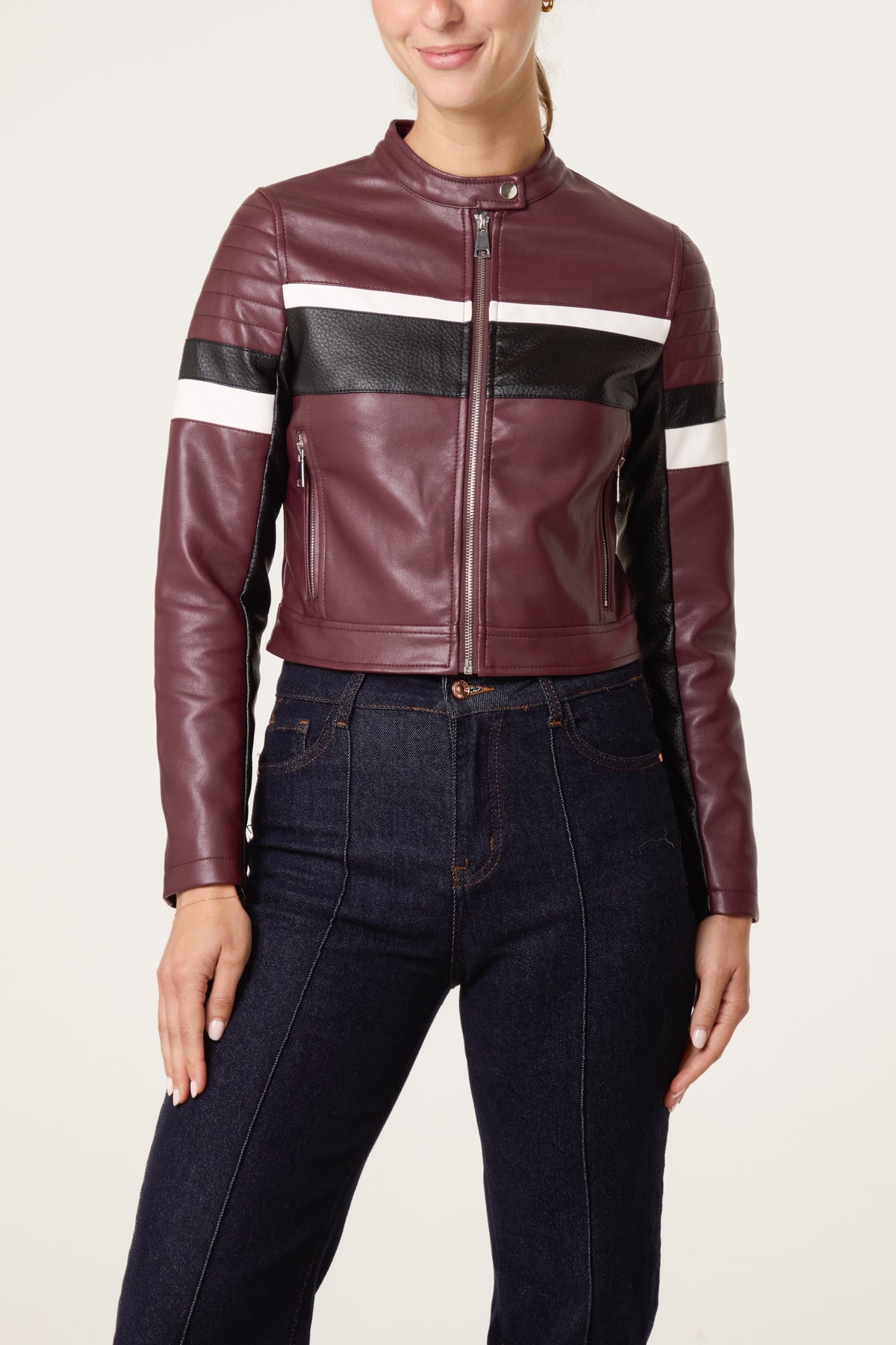 Cropped Motocross Biker Jacket