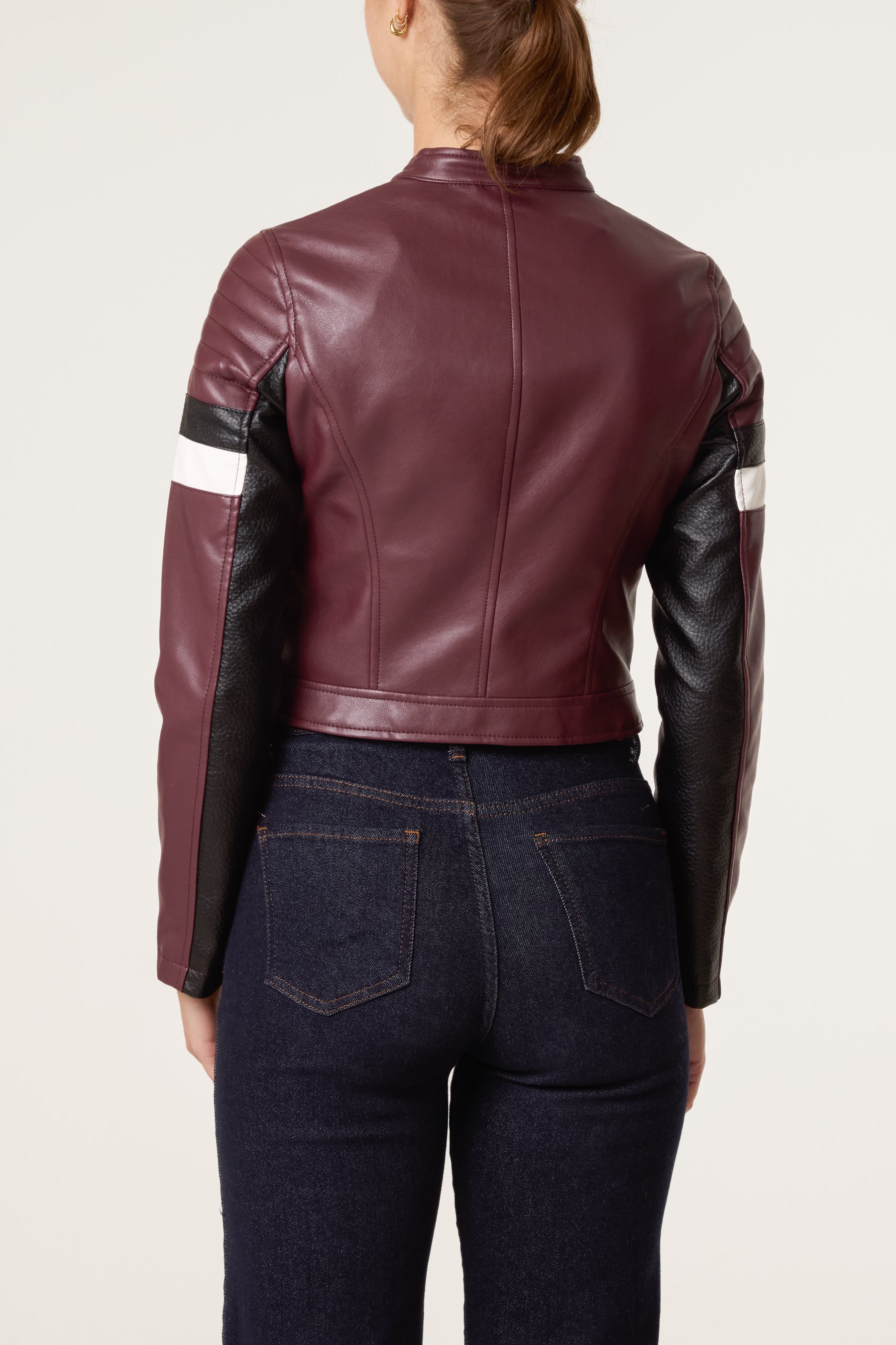 Cropped Motocross Biker Jacket