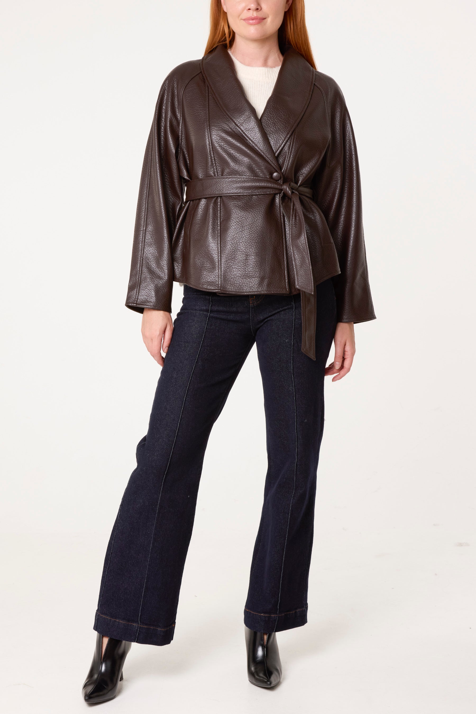 Peplum Wrap Belted Jacket