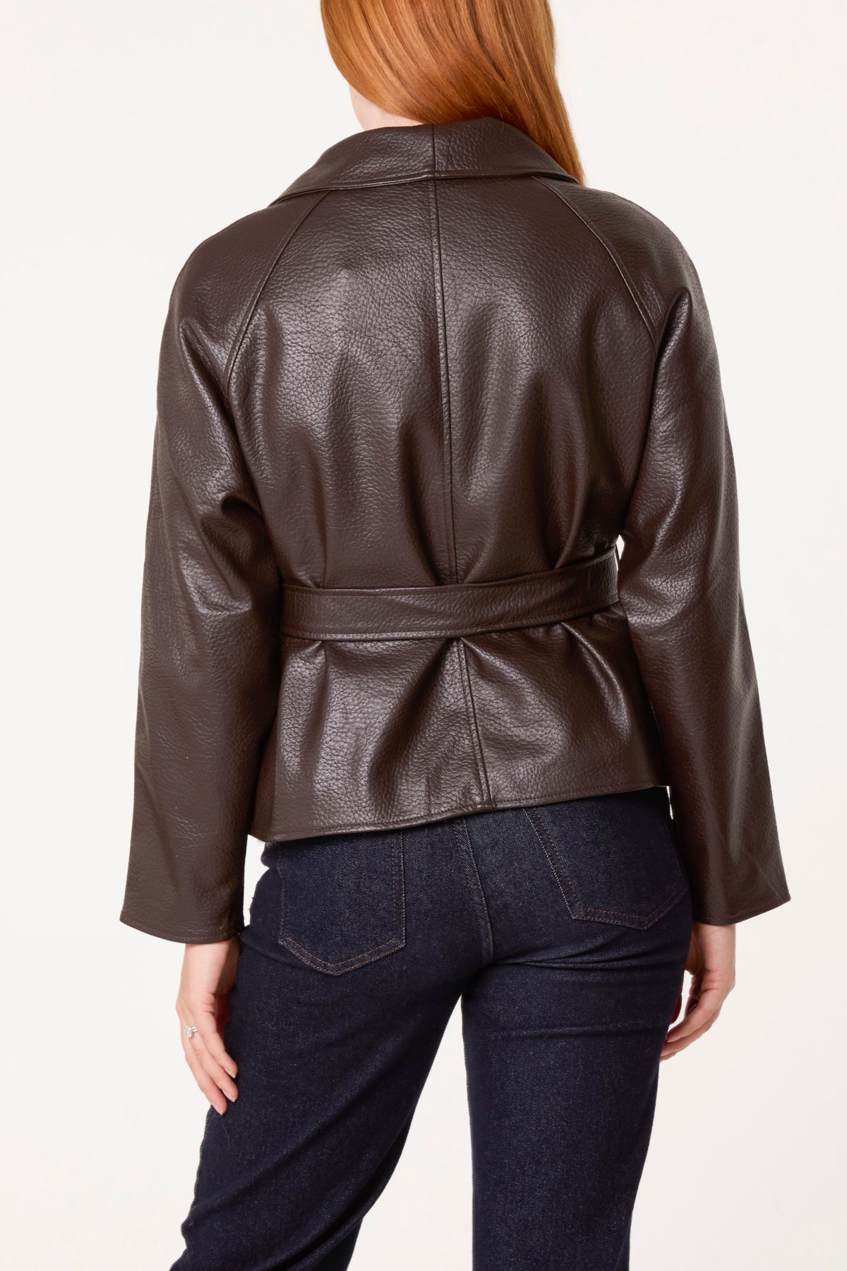 Peplum Wrap Belted Jacket