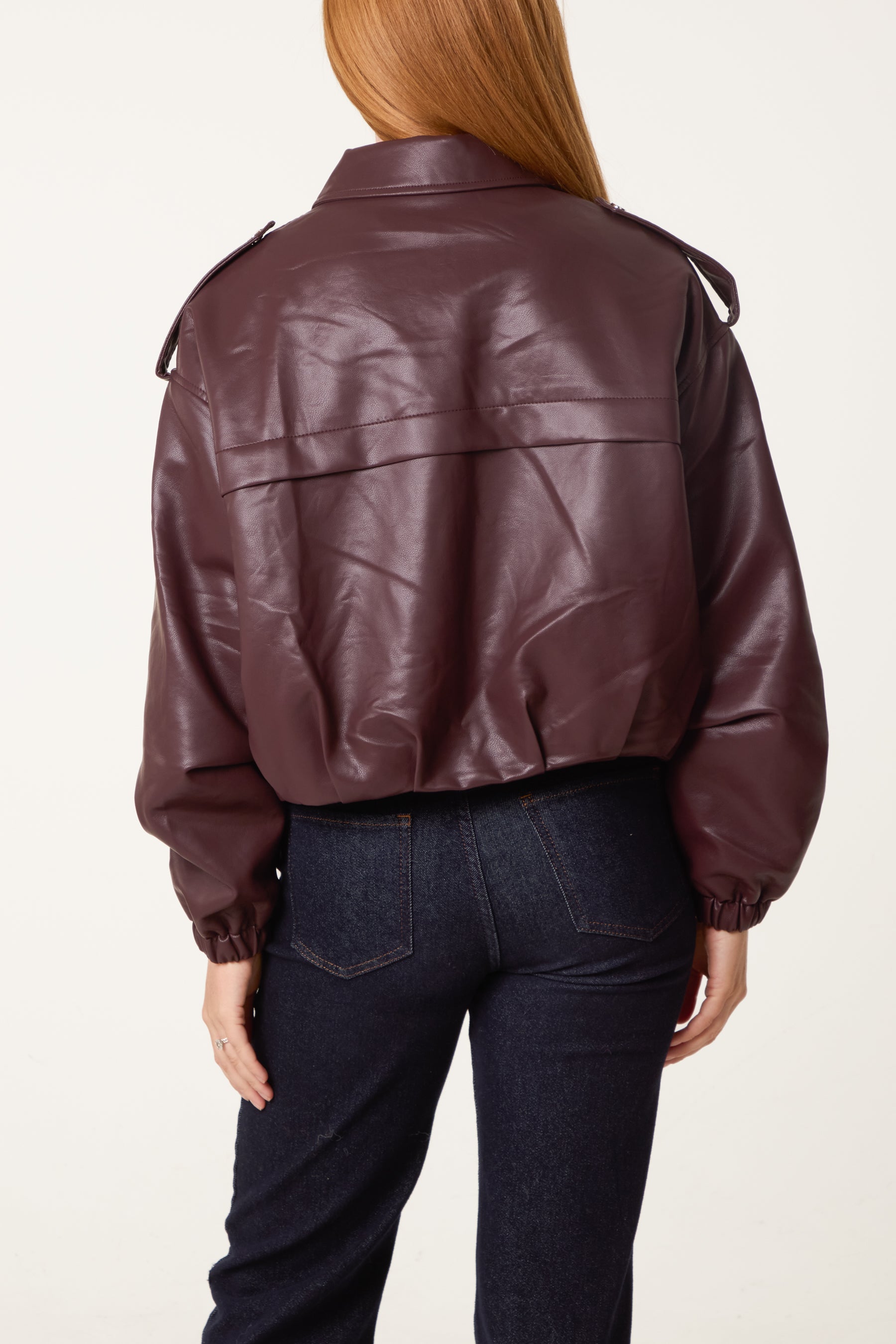 Puffball Zip Through Cropped Jacket