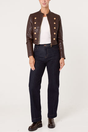 PU Military Jacket