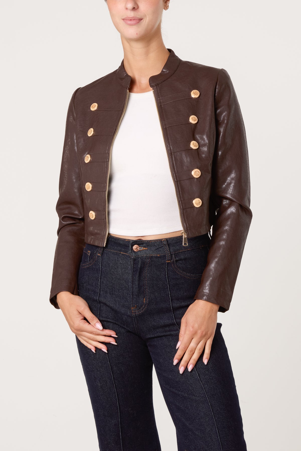 PU Military Jacket