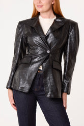Crop Shoulder Pad Blazer