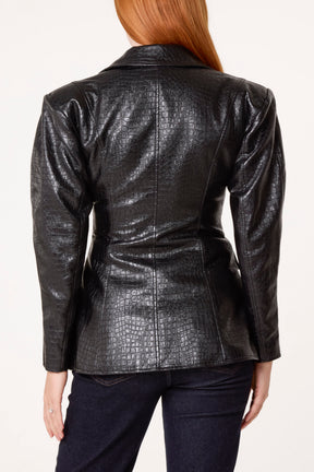 Crop Shoulder Pad Blazer