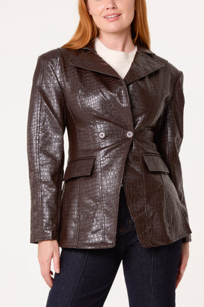 Crop Shoulder Pad Blazer