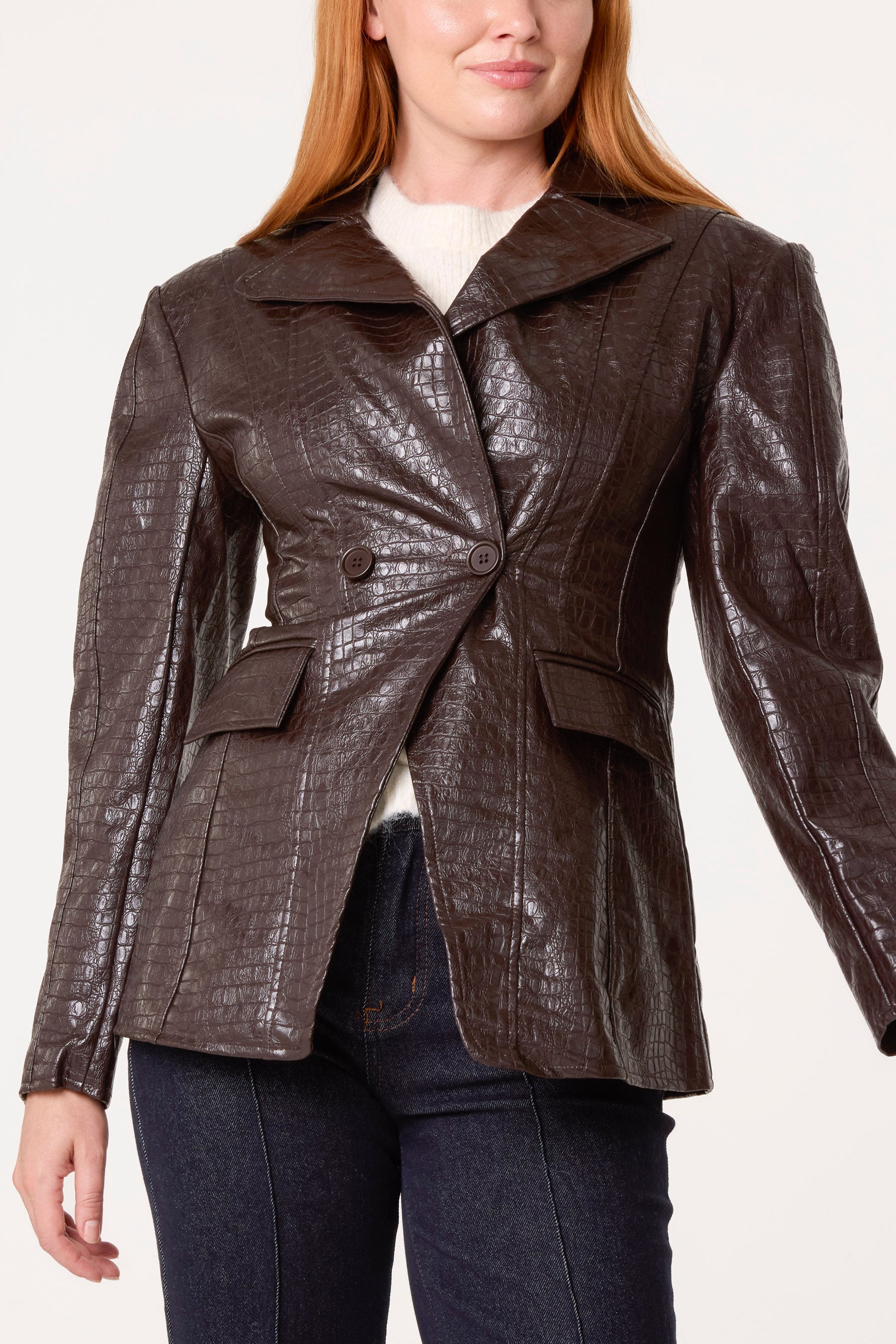 Crop Shoulder Pad Blazer