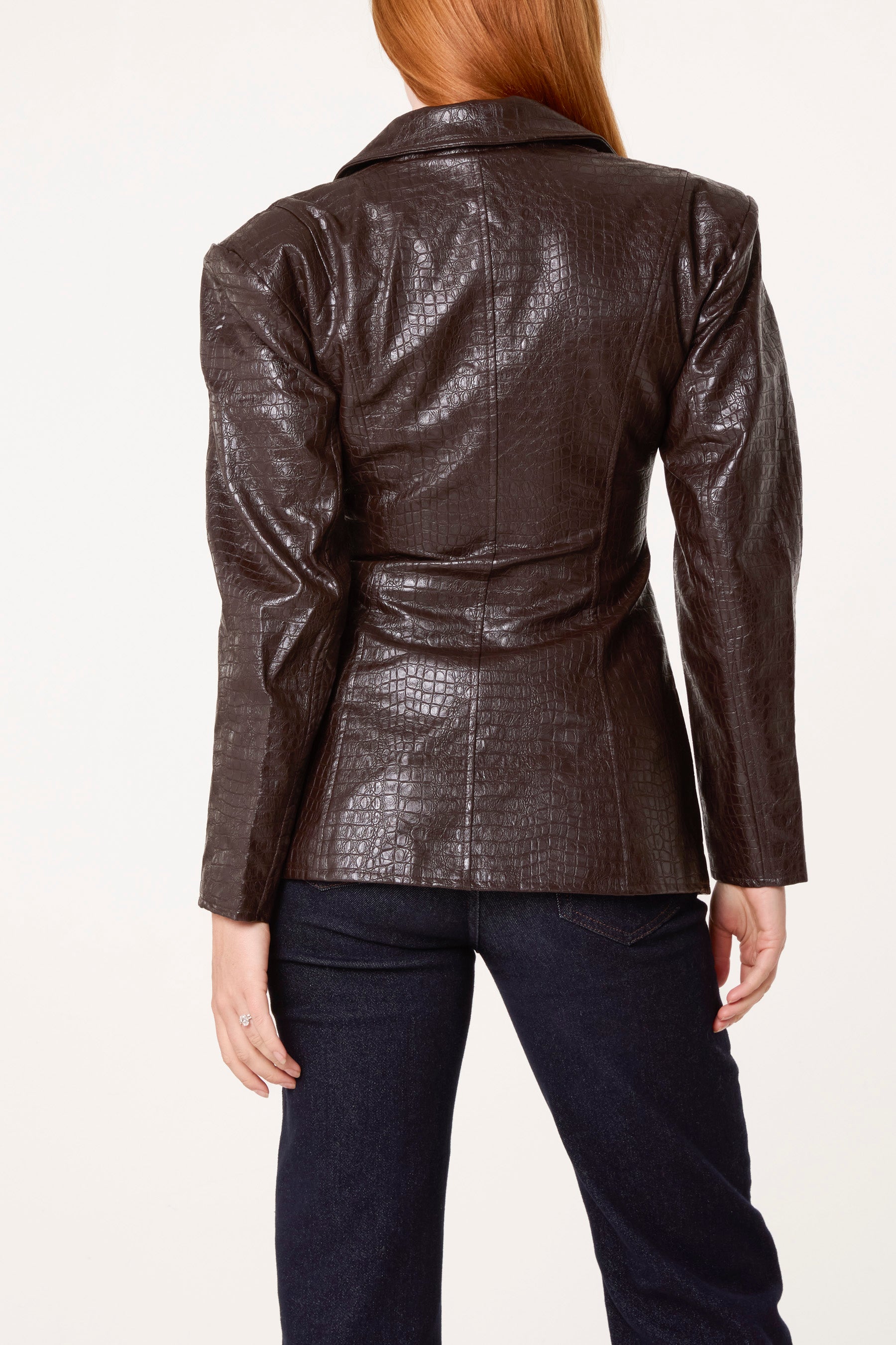 Crop Shoulder Pad Blazer