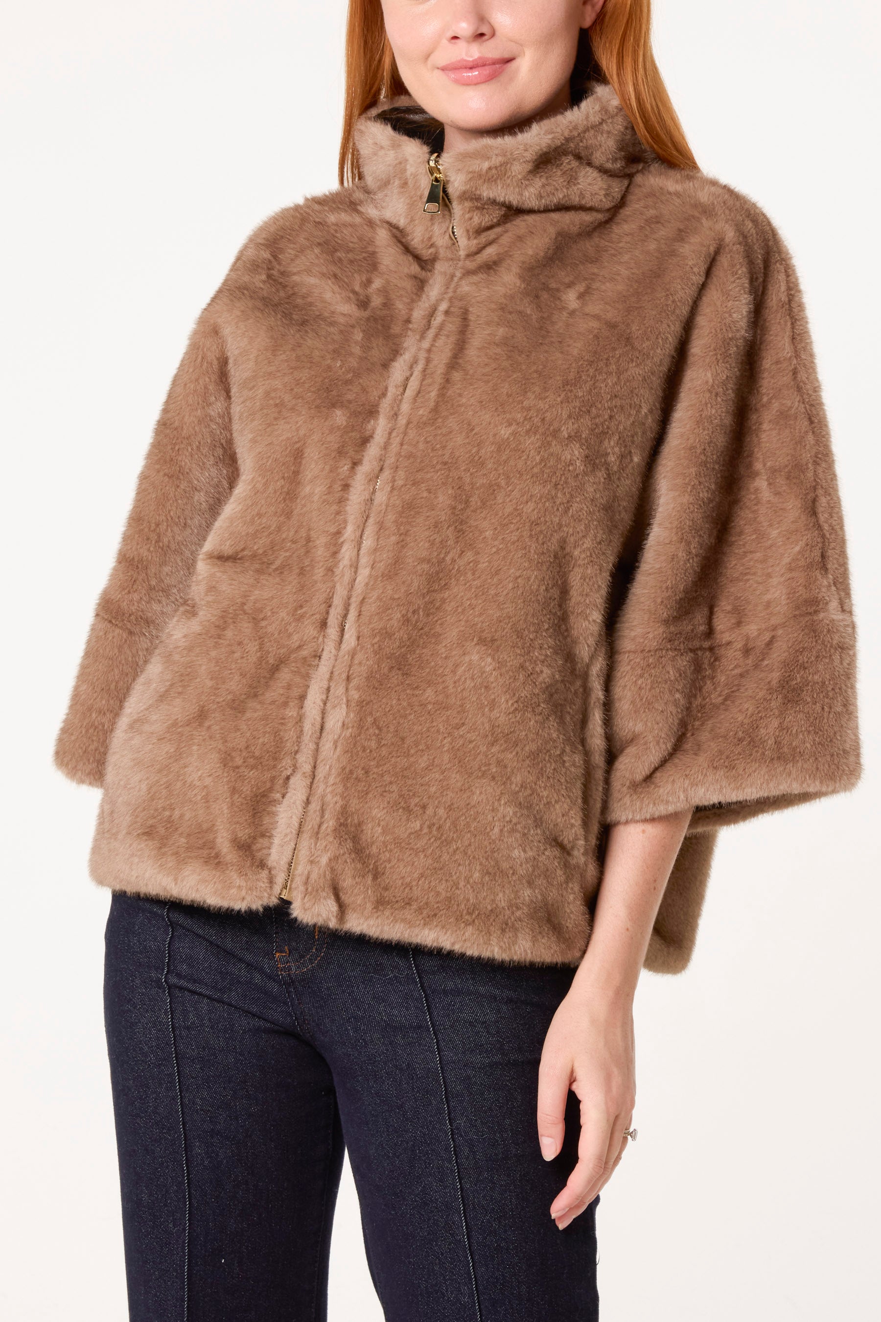 Reversible Faux Fur Jacket