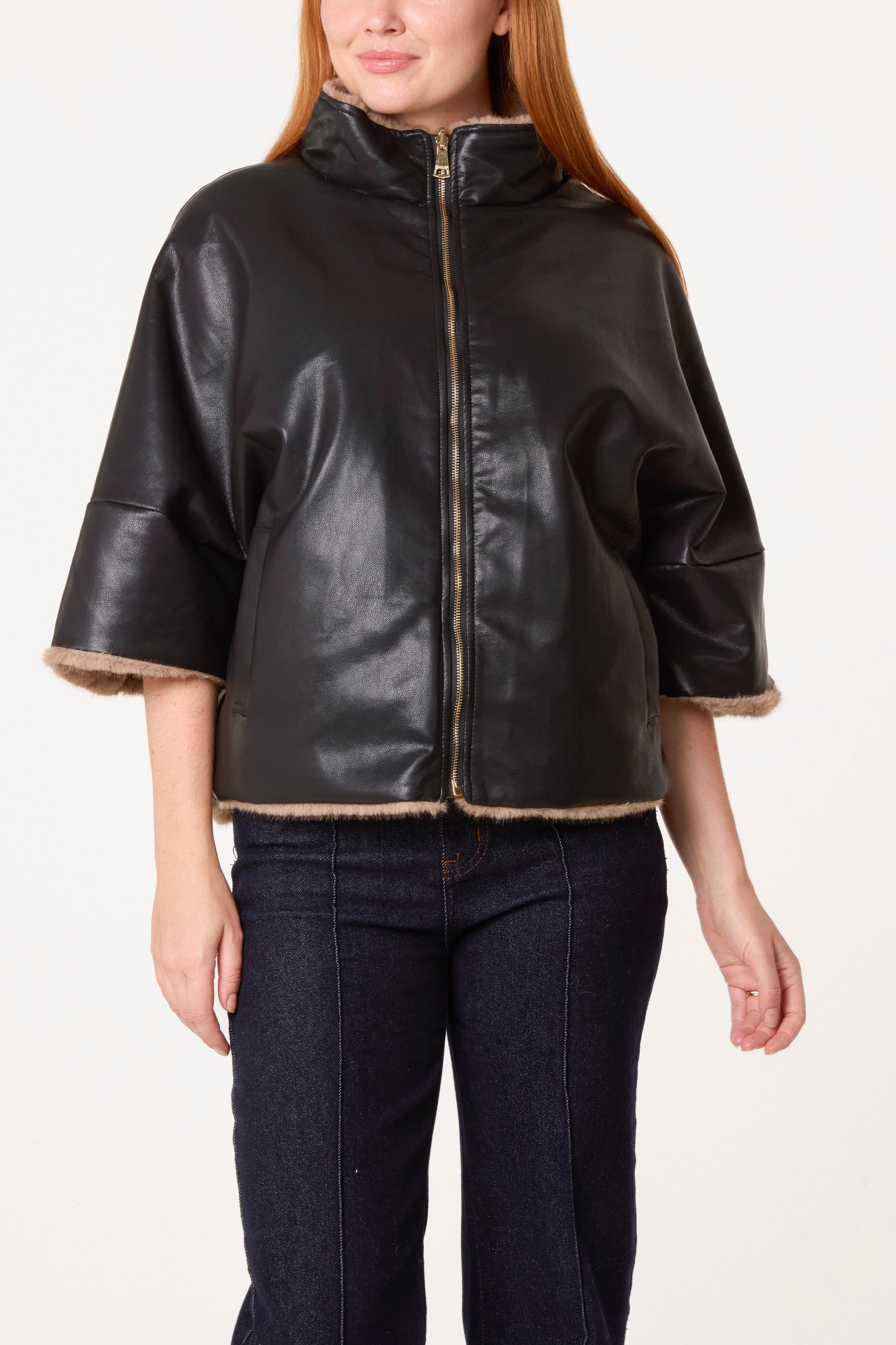 Reversible Faux Fur Jacket