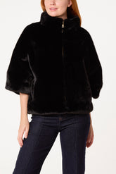 Faux Fur Short Jacket