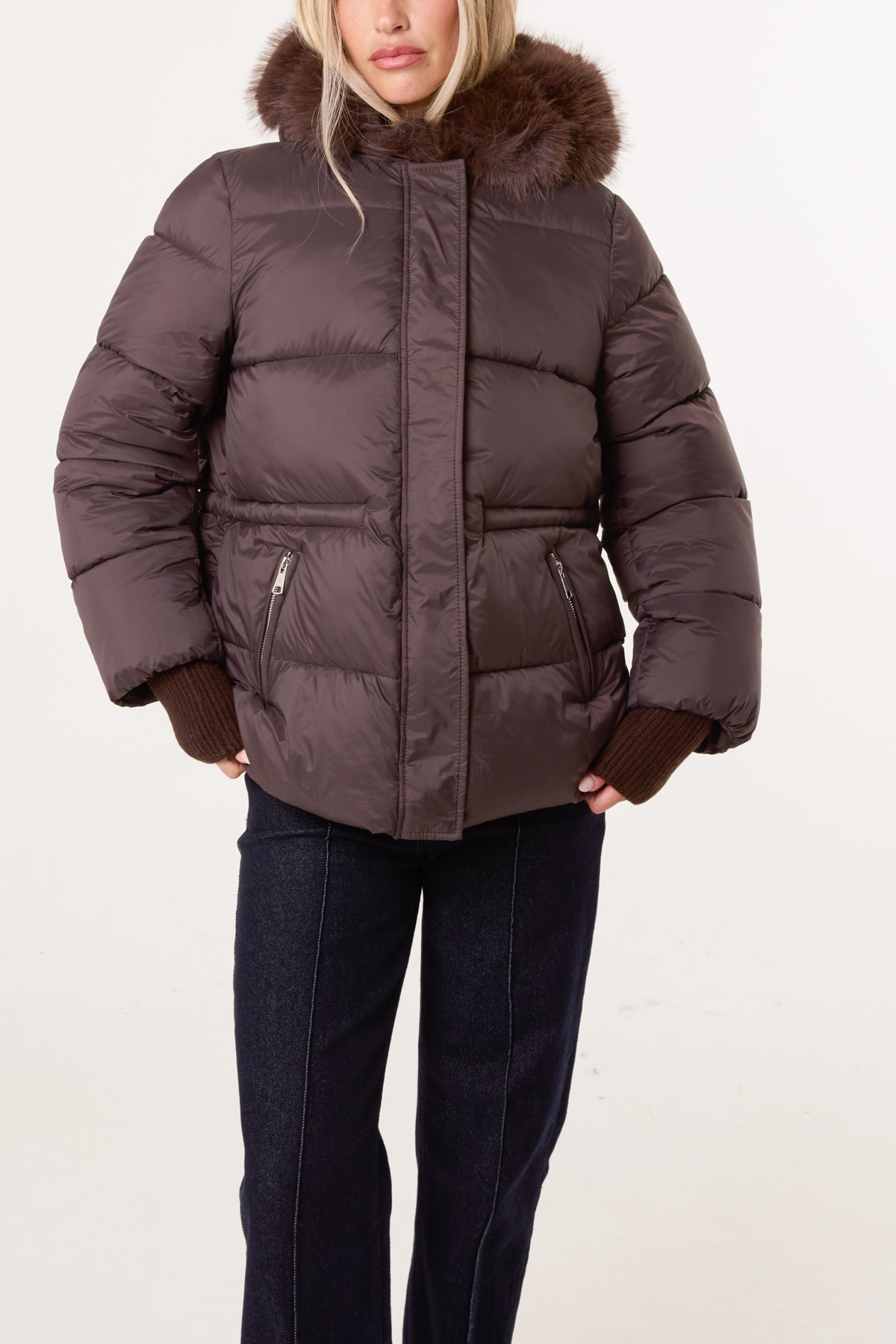 Faux Fur Puffer Jacket
