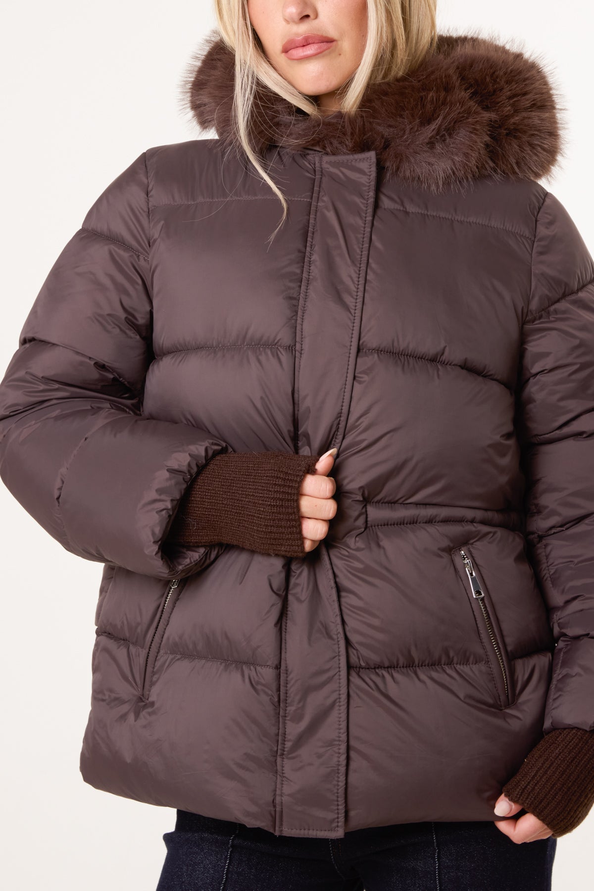 Faux Fur Puffer Jacket