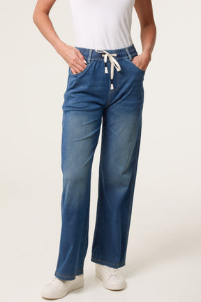 Elastic Wash Jeans - Size M
