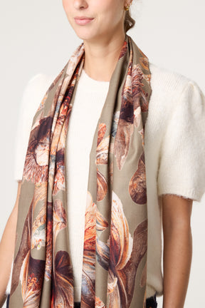 Floral Print Scarf