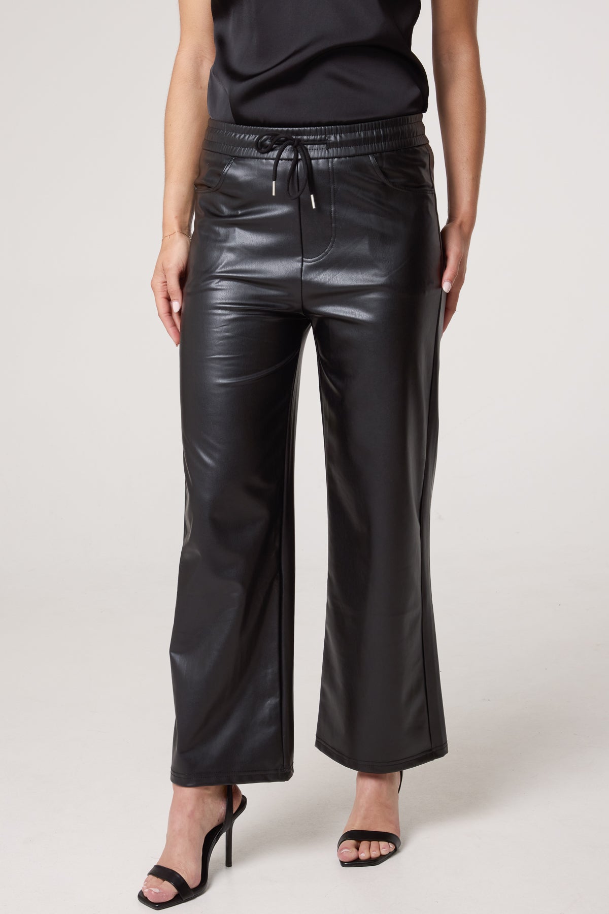 PU Wide Leg Trouser