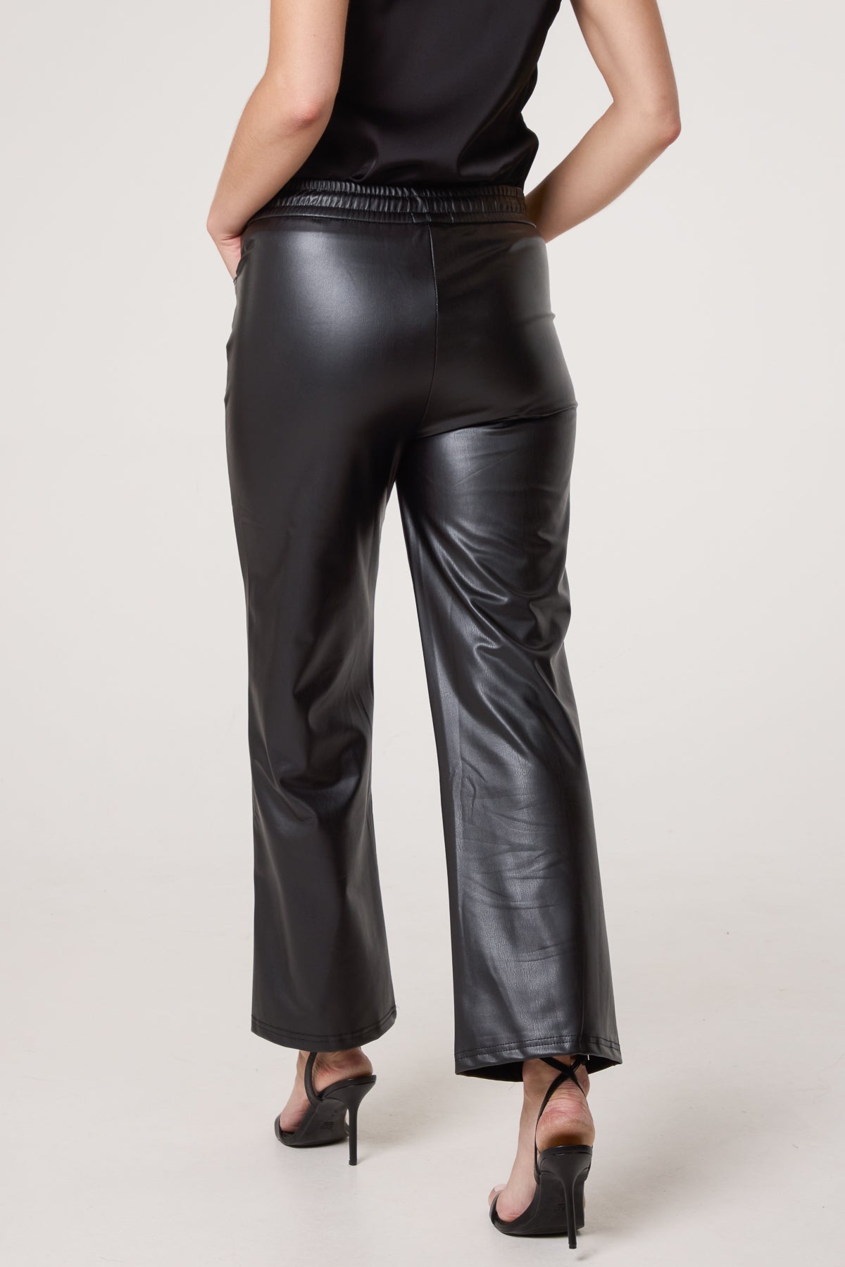 PU Wide Leg Trouser