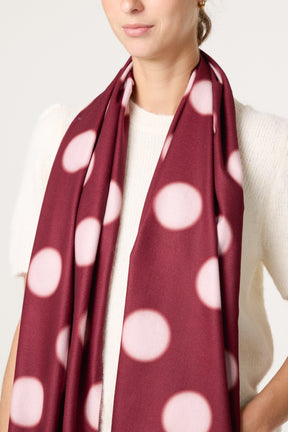 Maxi Polka Dot Pattern Scarf