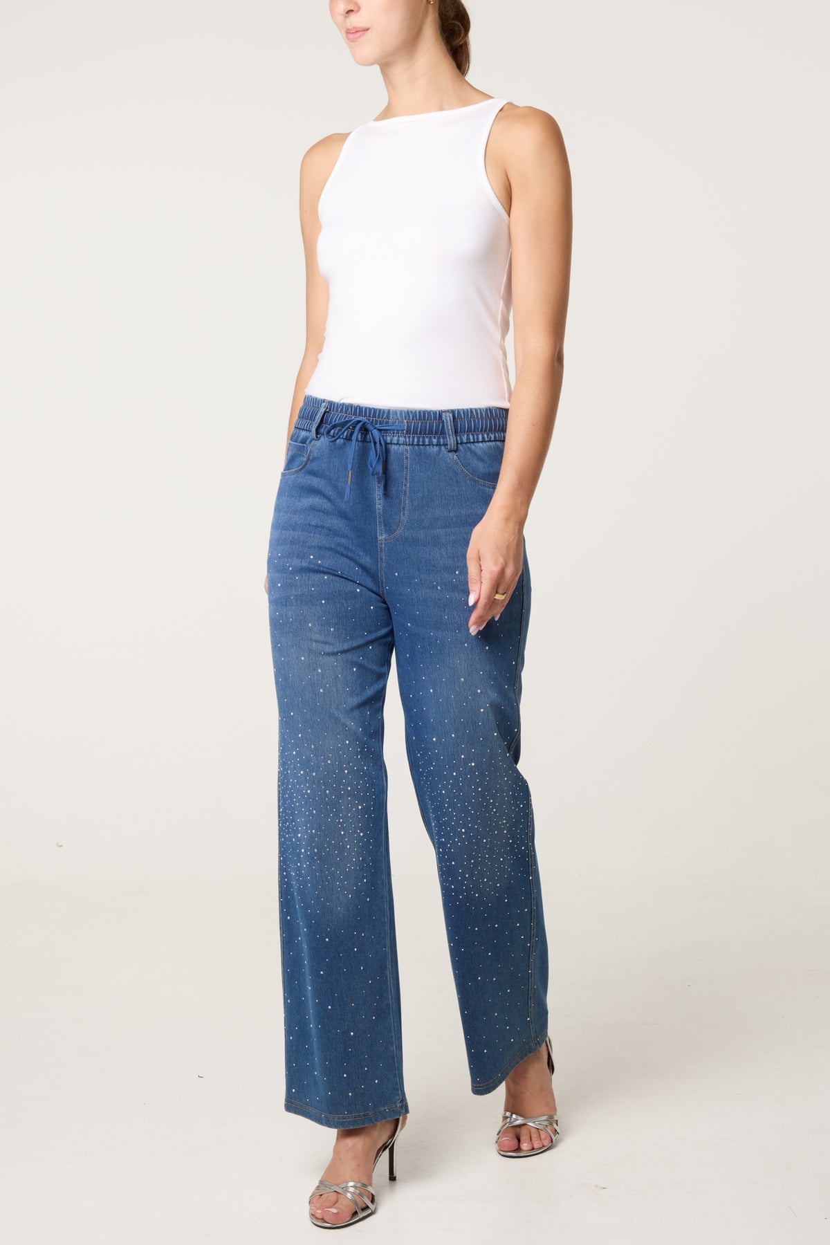 Diamante Splash Jeans