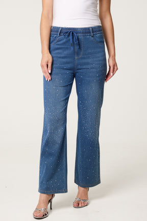 Diamante Splash Jeans