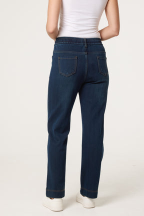 Drawstring Elasticated Waist Jeans