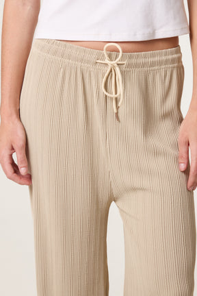 Ribbed Wide Leg Trousers