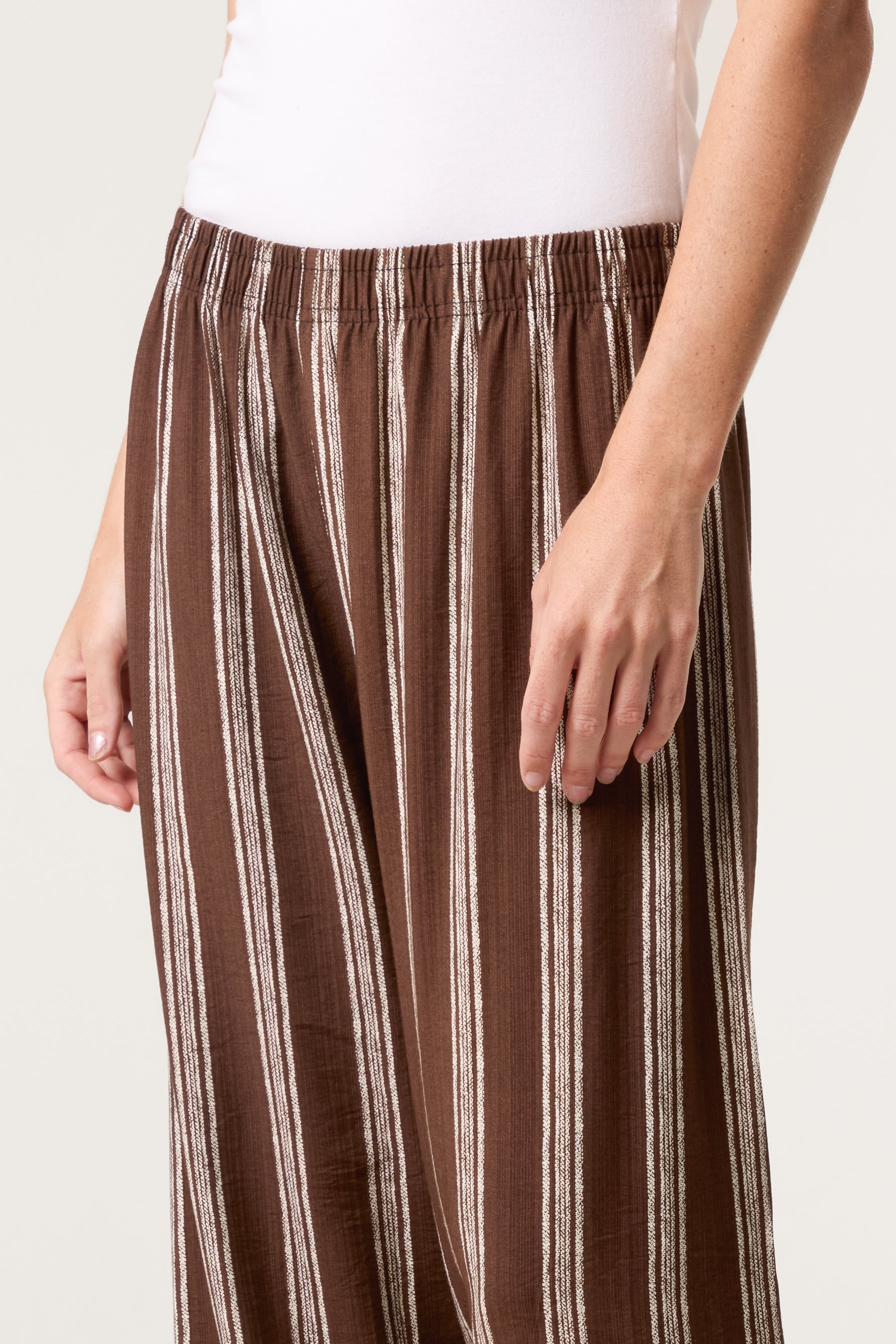 Striped Wide Leg Trouser