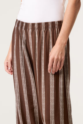 Striped Wide Leg Trouser