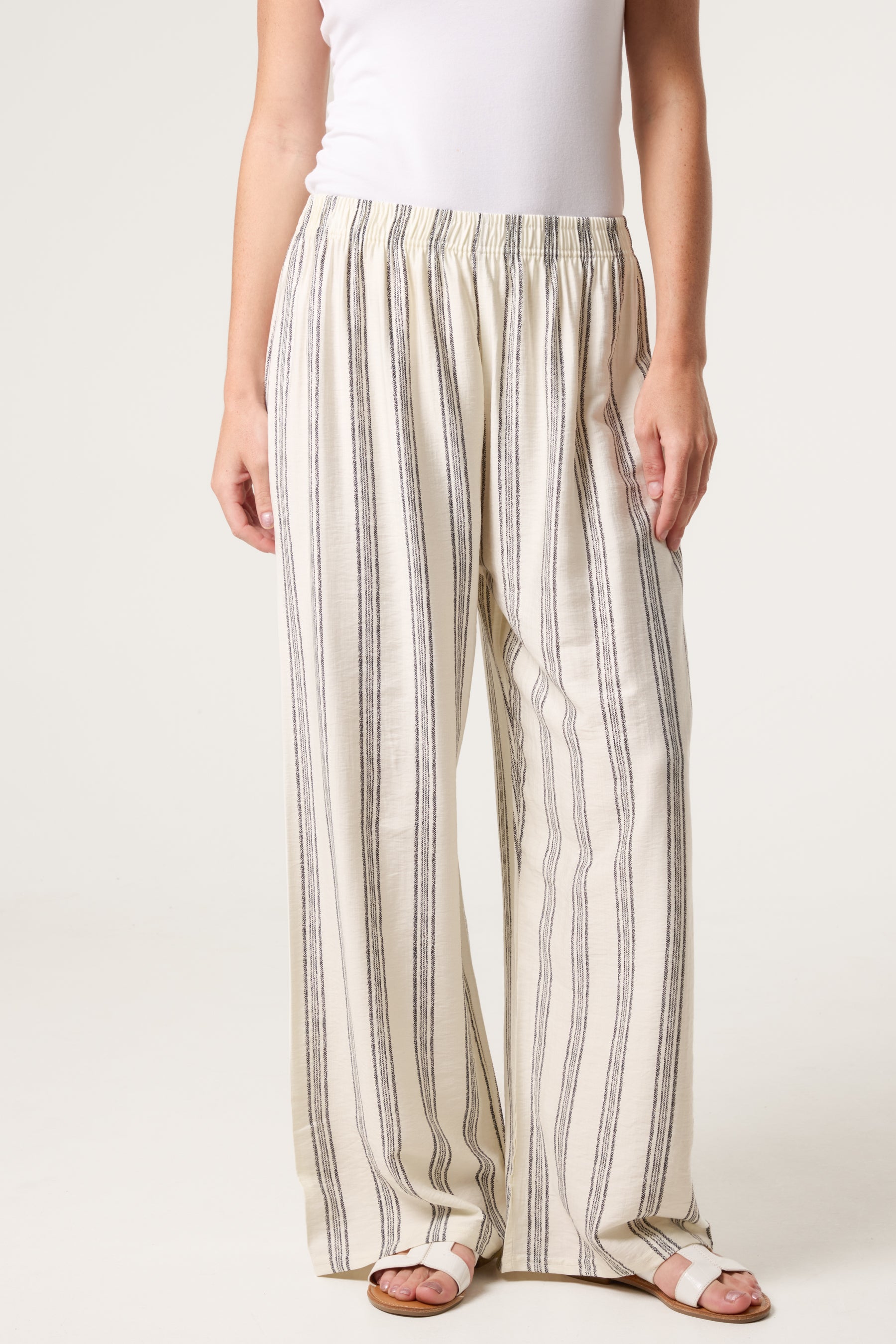 Striped Wide Leg Trouser