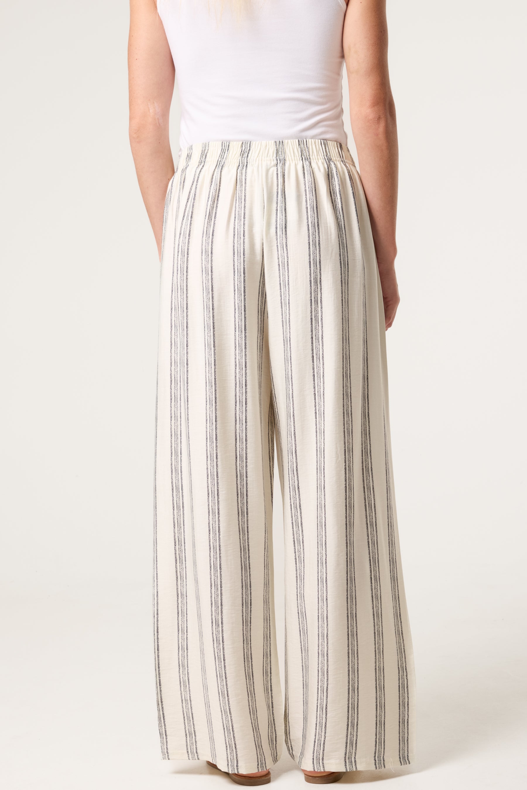Striped Wide Leg Trouser