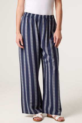 Striped Wide Leg Trouser